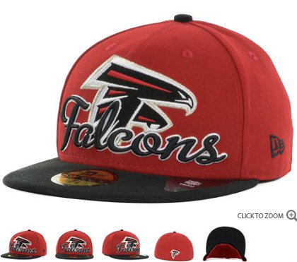 Atlanta Falcons New Era Script Down 59FIFTY Hat 60d03